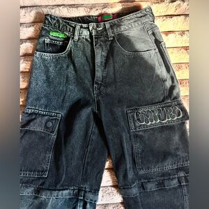 Empyre Black Cargo Jeans